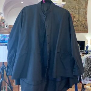 Kedem Sasson High-Low Black Shirt